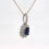 Thumbnail: 9ct White Gold Sapphire & Diamond Pendant