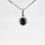 Thumbnail: 9ct White Gold Sapphire & Diamond Pendant