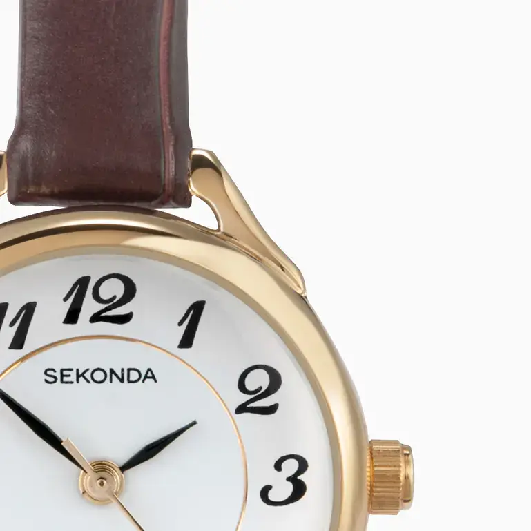 Thumbnail: Ladies Sekonda Easy-reader Watch - Gold