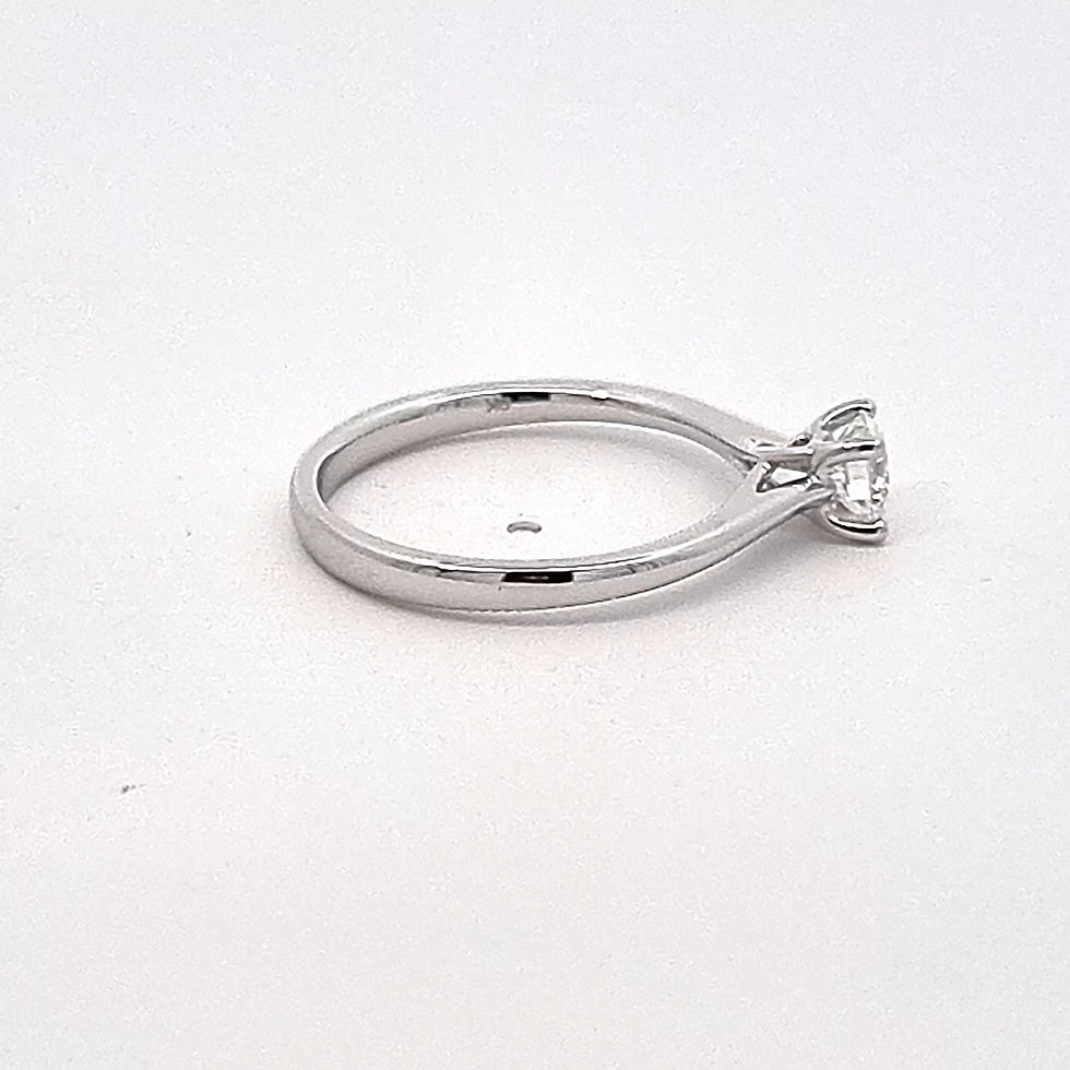 Thumbnail: 9ct White Gold Lab Created Diamond Ring