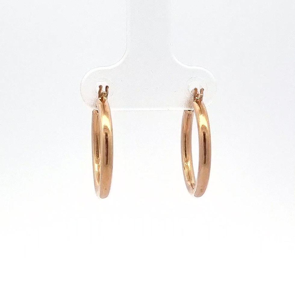 Thumbnail: 9ct Yellow Gold Hoops