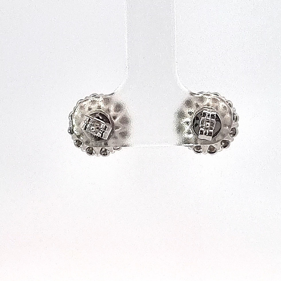 Thumbnail: 9ct White Gold Diamond Earrings