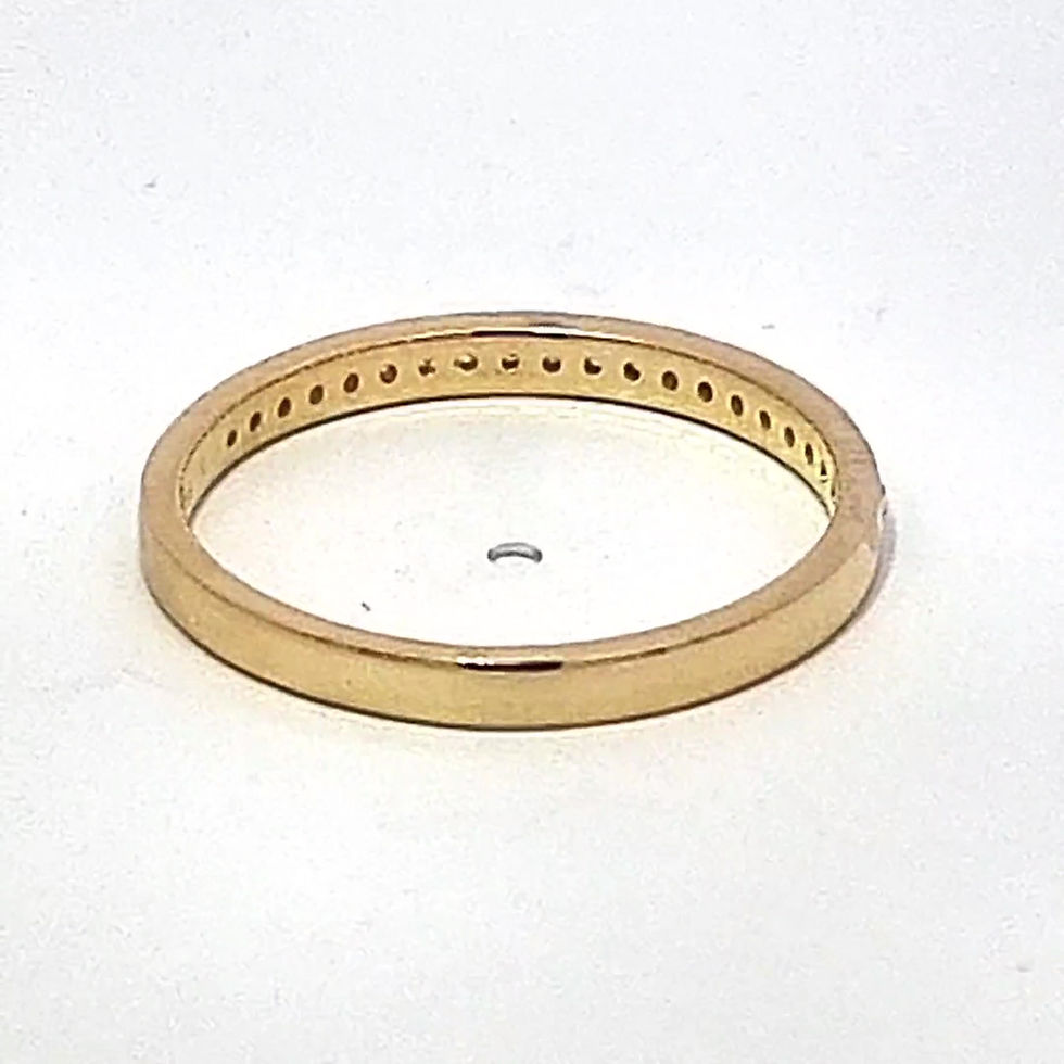 Thumbnail: 9ct Yellow Gold Diamond Half Eternity Ring