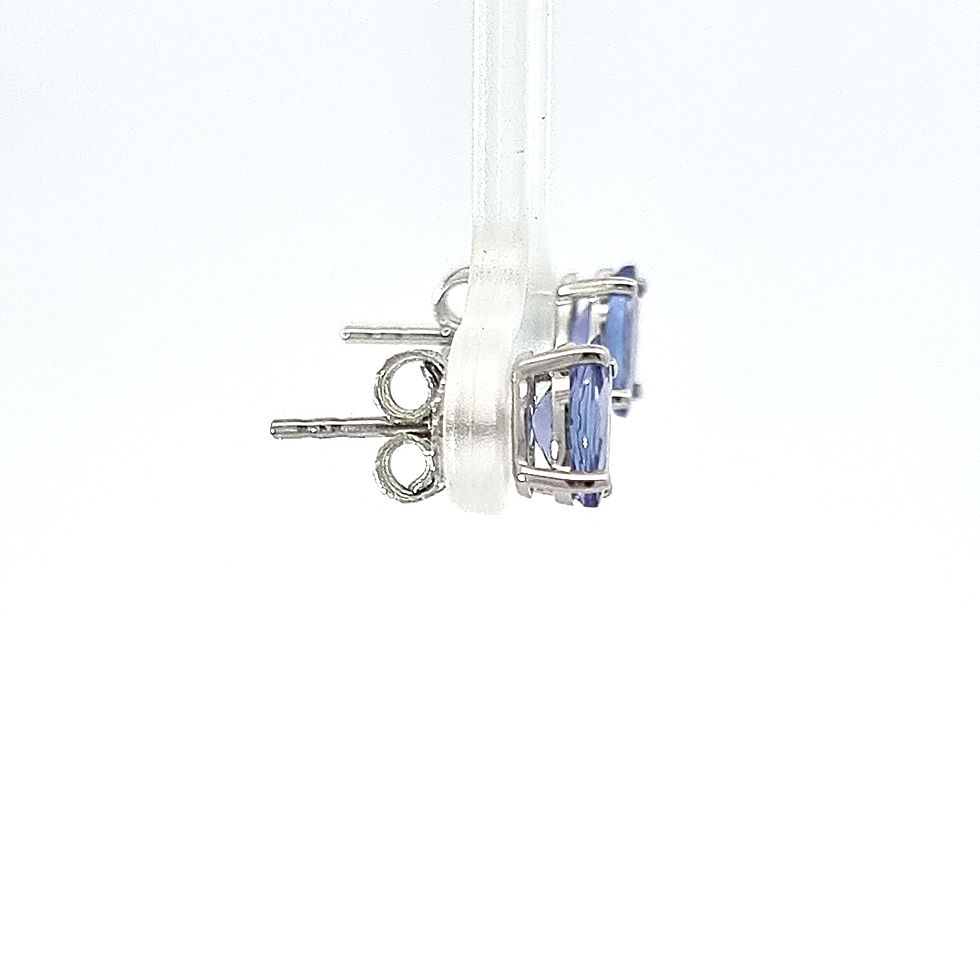 Thumbnail: 18ct White Gold Tanzenite Studs