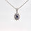 Thumbnail: 9ct White Gold Sapphire & Diamond Pendant