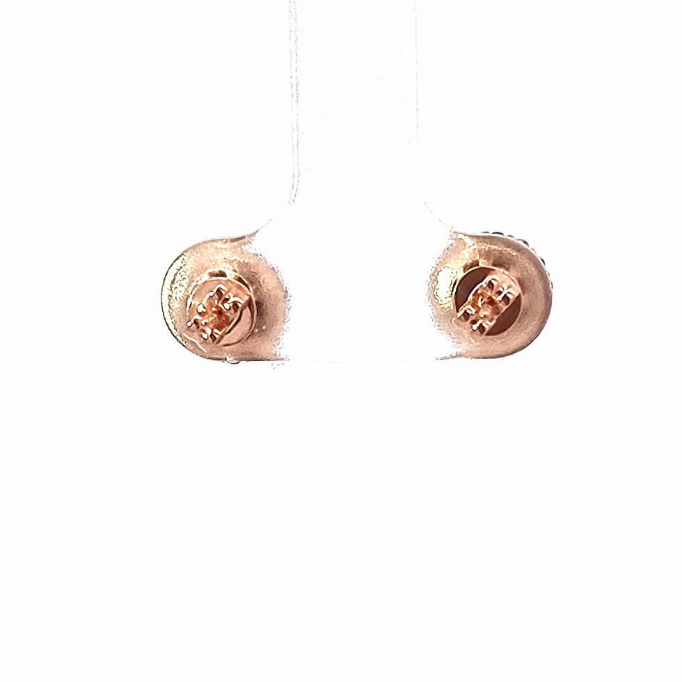 Thumbnail: 9ct Rose Gold Diamond Earrings