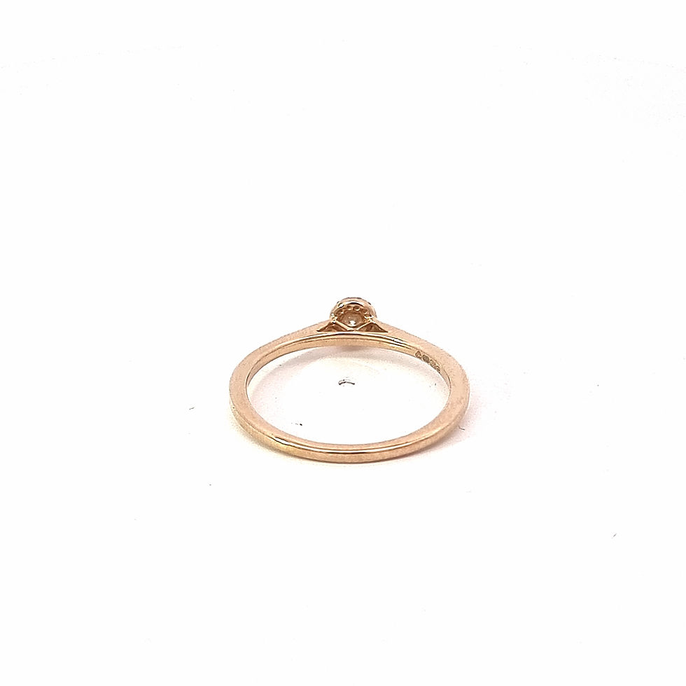 Thumbnail: 9ct Yellow Gold Diamond Cluster Ring