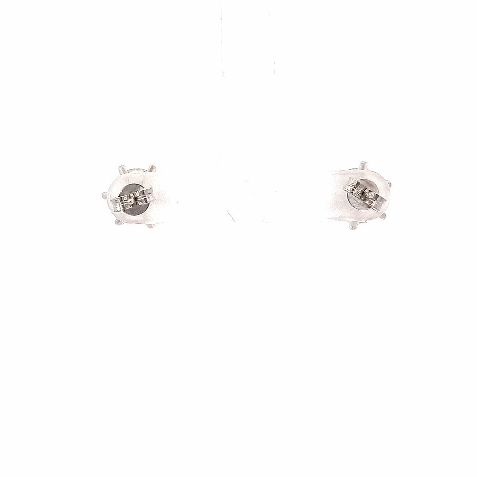 Thumbnail: 18ct White Gold Lab Diamond Stud Earrings