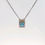 Thumbnail: 9ct White Gold Aquamarine & Diamond Pendant