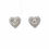 Thumbnail: 9ct White Gold Heart Shape Diamond Earrings