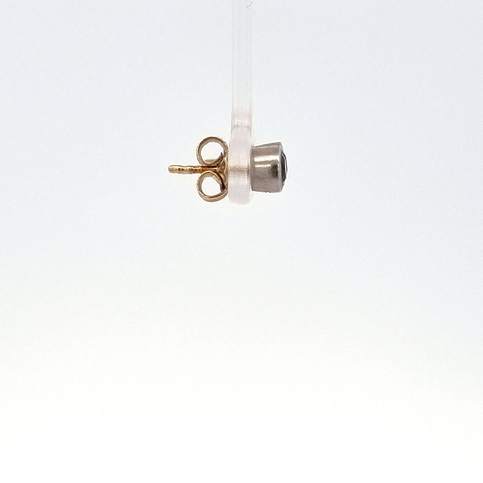 Thumbnail: 18ct Two Tone Amethyst Studs