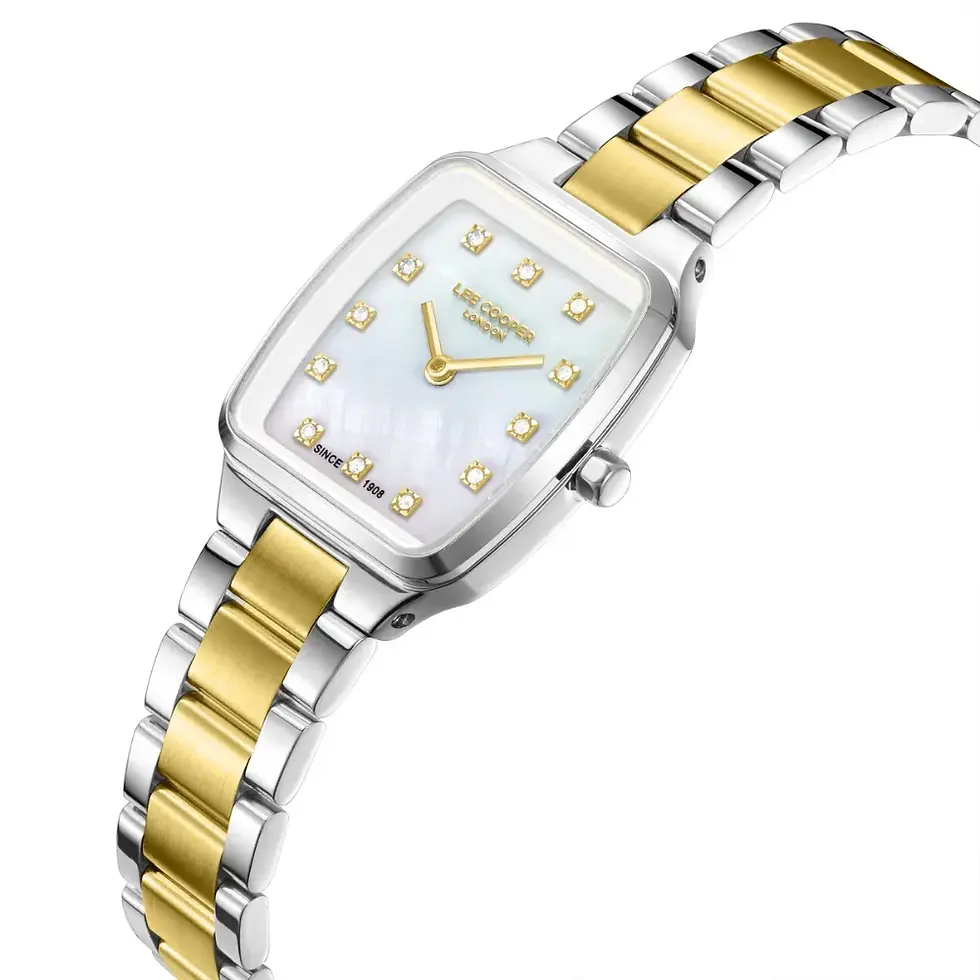 Thumbnail: Ladies Lee Cooper 'Evie' Bracelet Watch - Gold/Silver