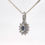 Thumbnail: 9ct White Gold Sapphire & Diamond Pendant