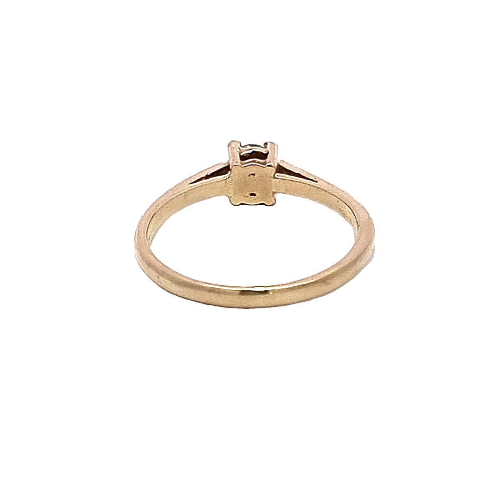 Thumbnail: 9ct Yellow Gold Lab Created Diamond Ring