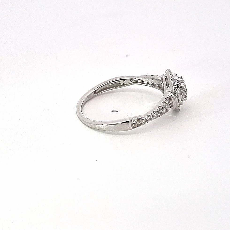 Thumbnail: 9ct White Gold Diamond Ring