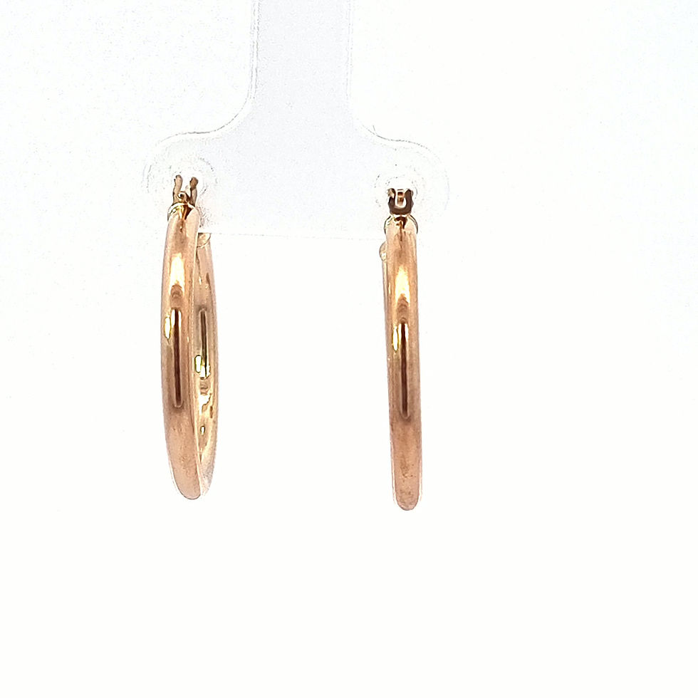 Thumbnail: 9ct Yellow Gold Hoops