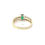 Thumbnail: 9ct Yellow Gold Emerald & Diamond Ring