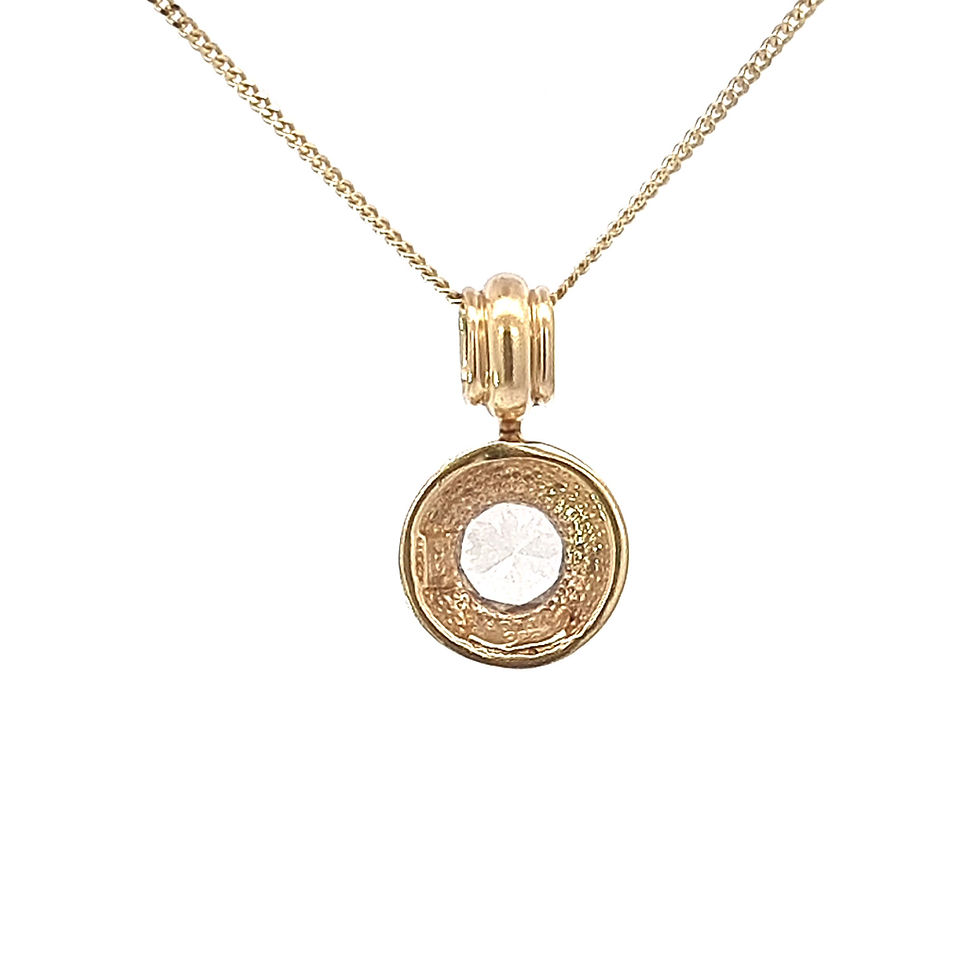 Thumbnail: 9ct Yellow Gold CZ Pendant