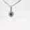 Thumbnail: 9ct White Gold Sapphire & Diamond Pendant