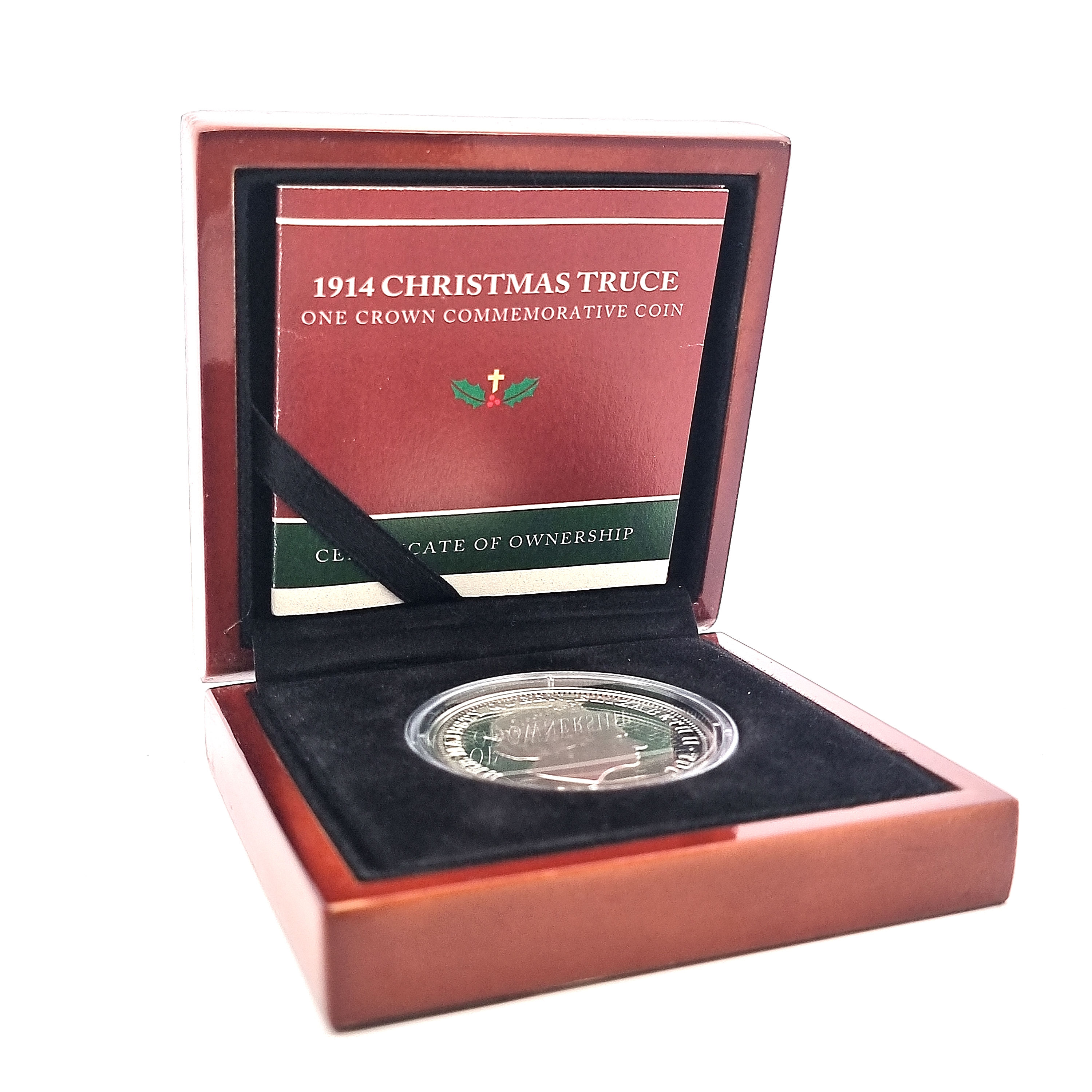 1914 Christmas Truce Centenary 1 Crown Silver Coin