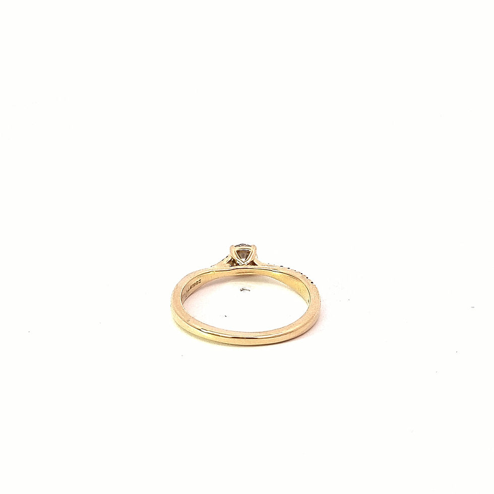 Thumbnail: 18ct Yellow Gold Diamond Ring