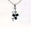 Thumbnail: 9ct White Gold Sapphire & Diamond Flower Pendant