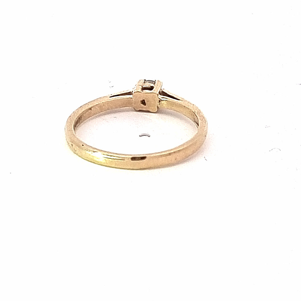 Thumbnail: 9ct Yellow Gold Diamond Ring