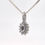 Thumbnail: 9ct White Gold Sapphire & Diamond Pendant