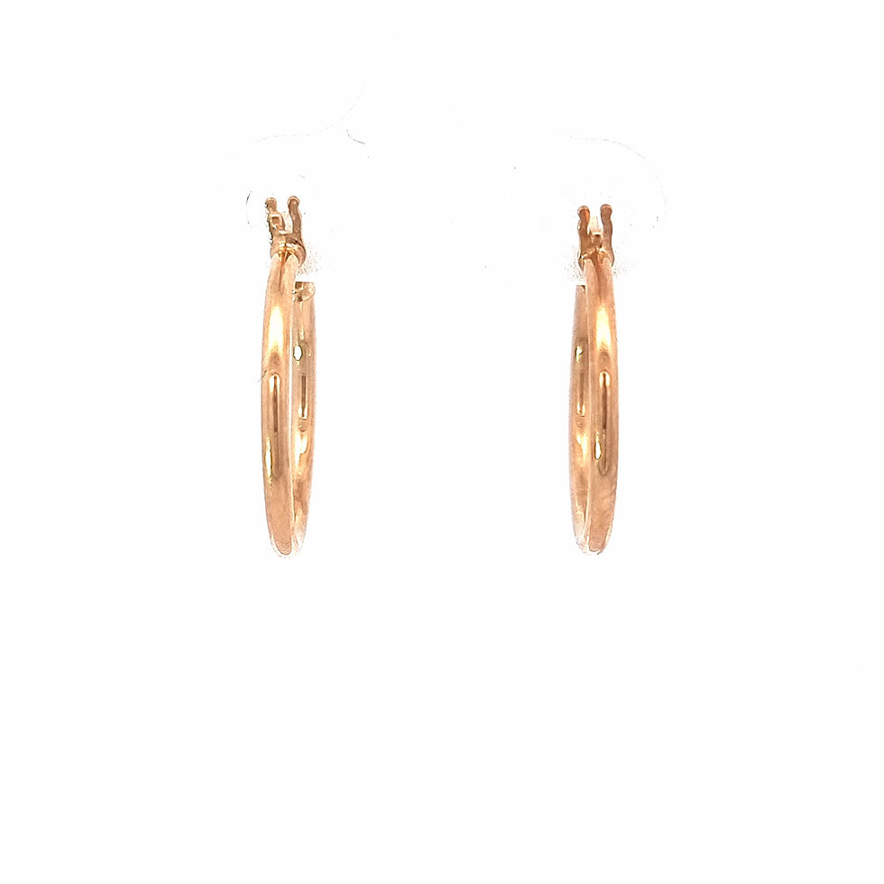Thumbnail: 9ct Yellow Gold Hoop Earrings