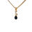 Thumbnail: 9ct Yellow Gold Sapphire & Diamond Pendant