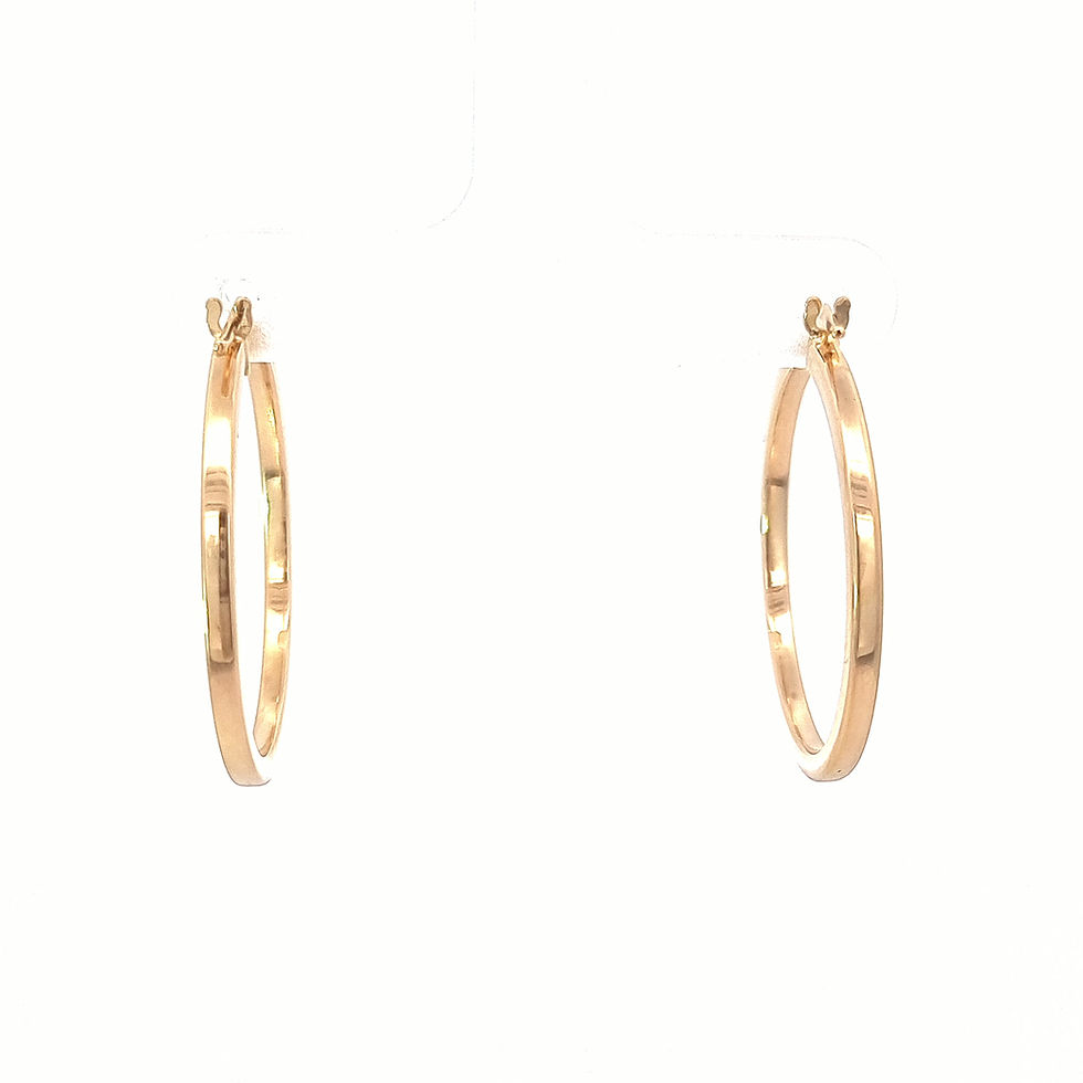 Thumbnail: 9ct Yellow Gold Hoop Earrings