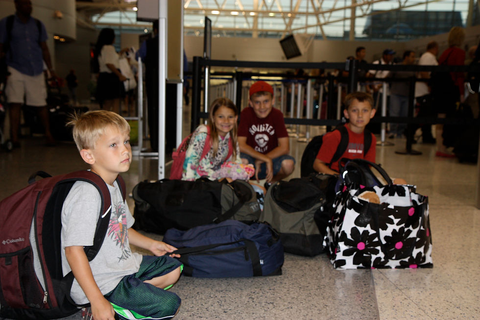 Tired Kids From Flying All Day