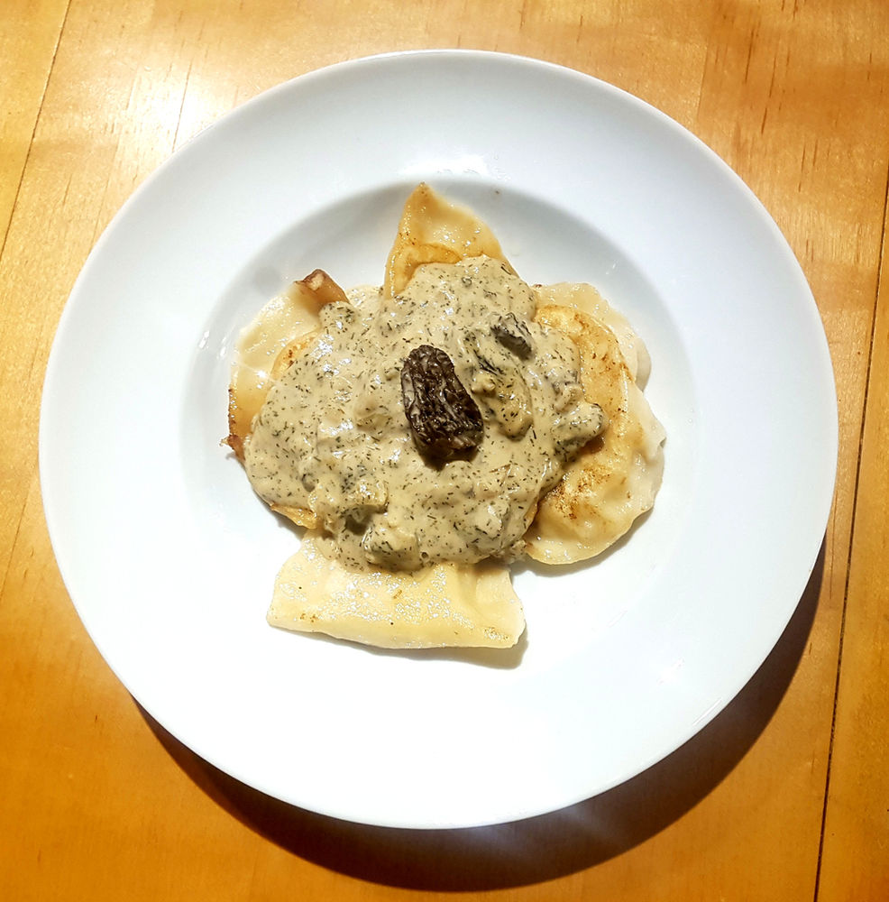 Dora's Morel Dill cream sauce