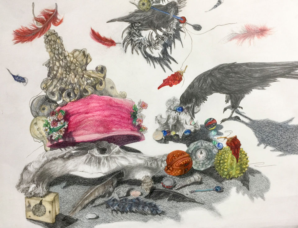 Crow delivers prizes to queen, new players enter.jpg