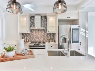 A modern professionally organized and decluttered kitchen 