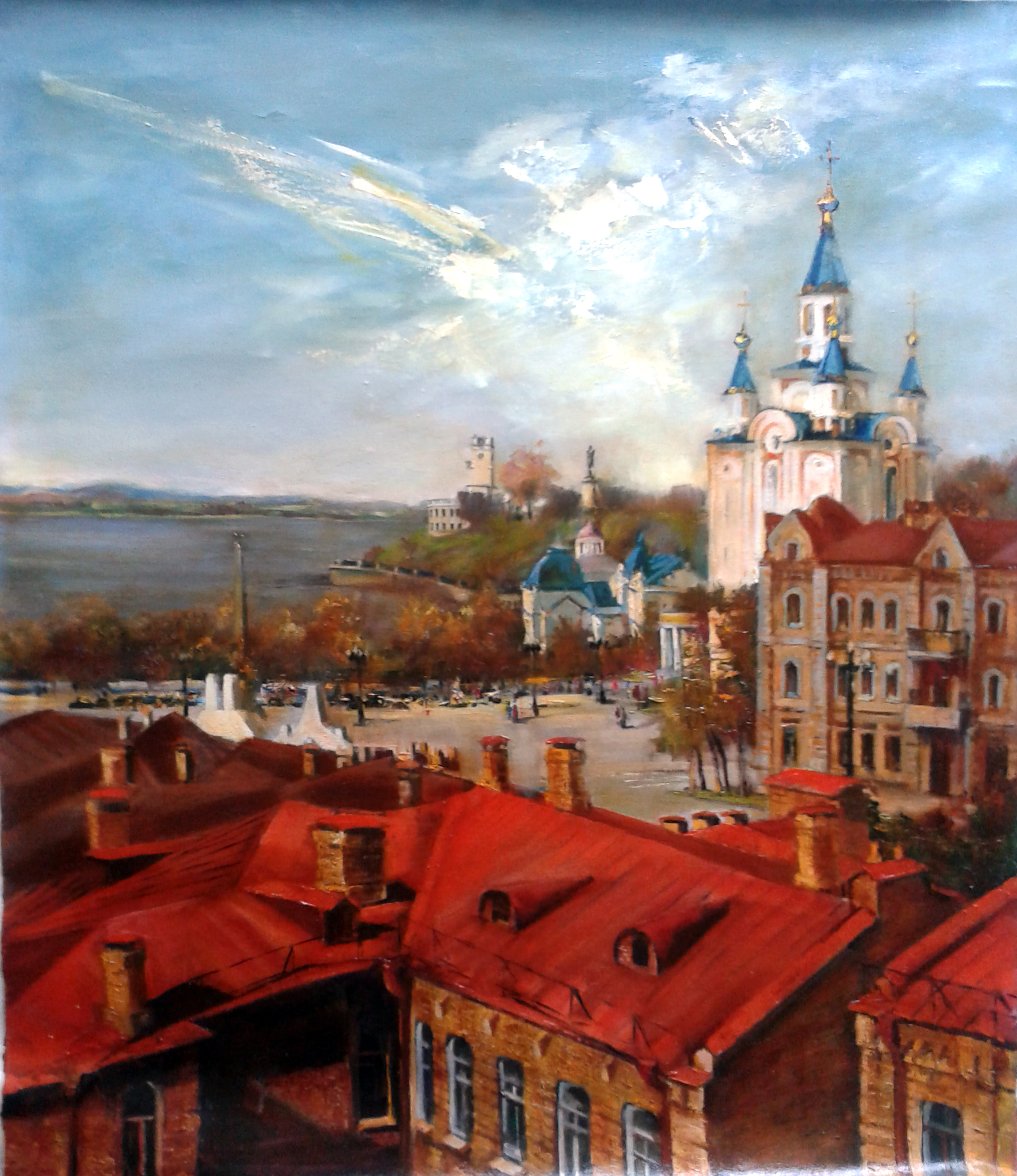 Красные крыши 60 х 70 - 25 000₽