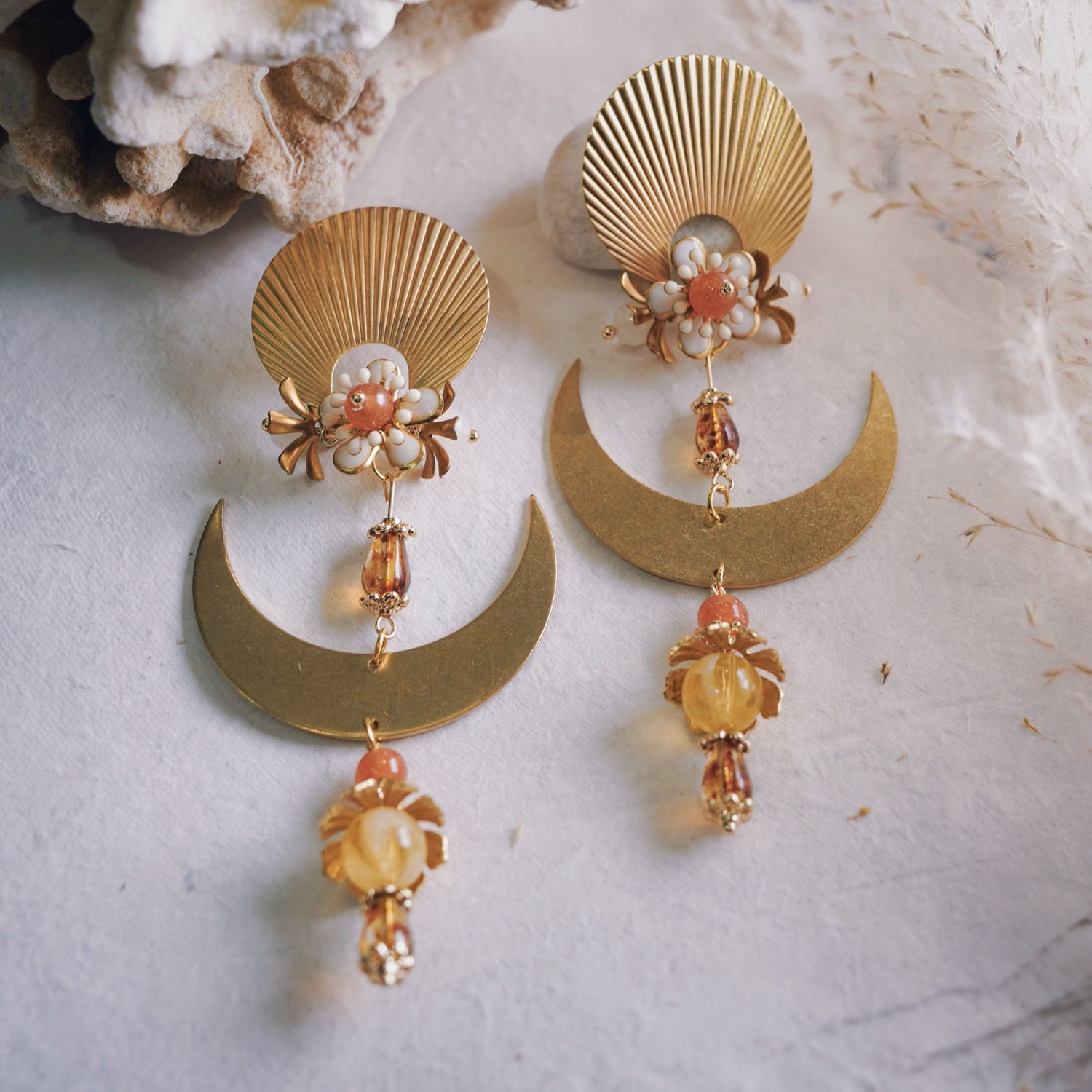 [s.siren] Moon Rise Earrings