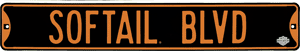 H-D Softail Embossed Steel Street Sign