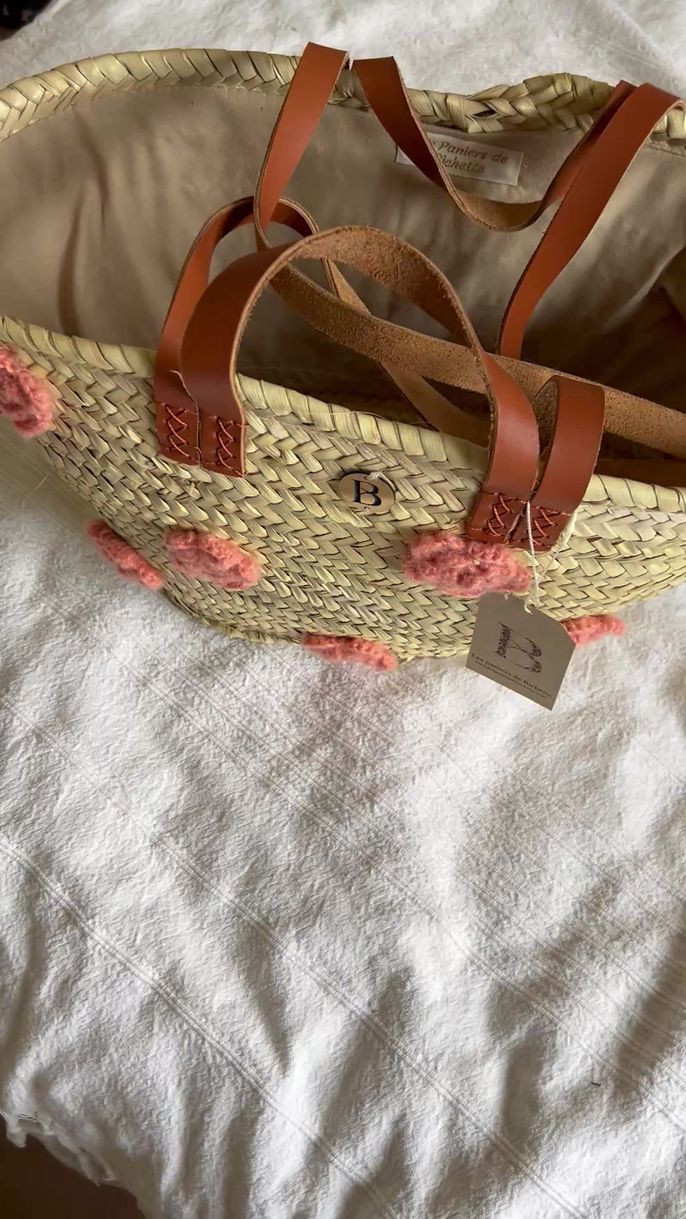 Miniature : Panier de Plage Rose Fuchsia