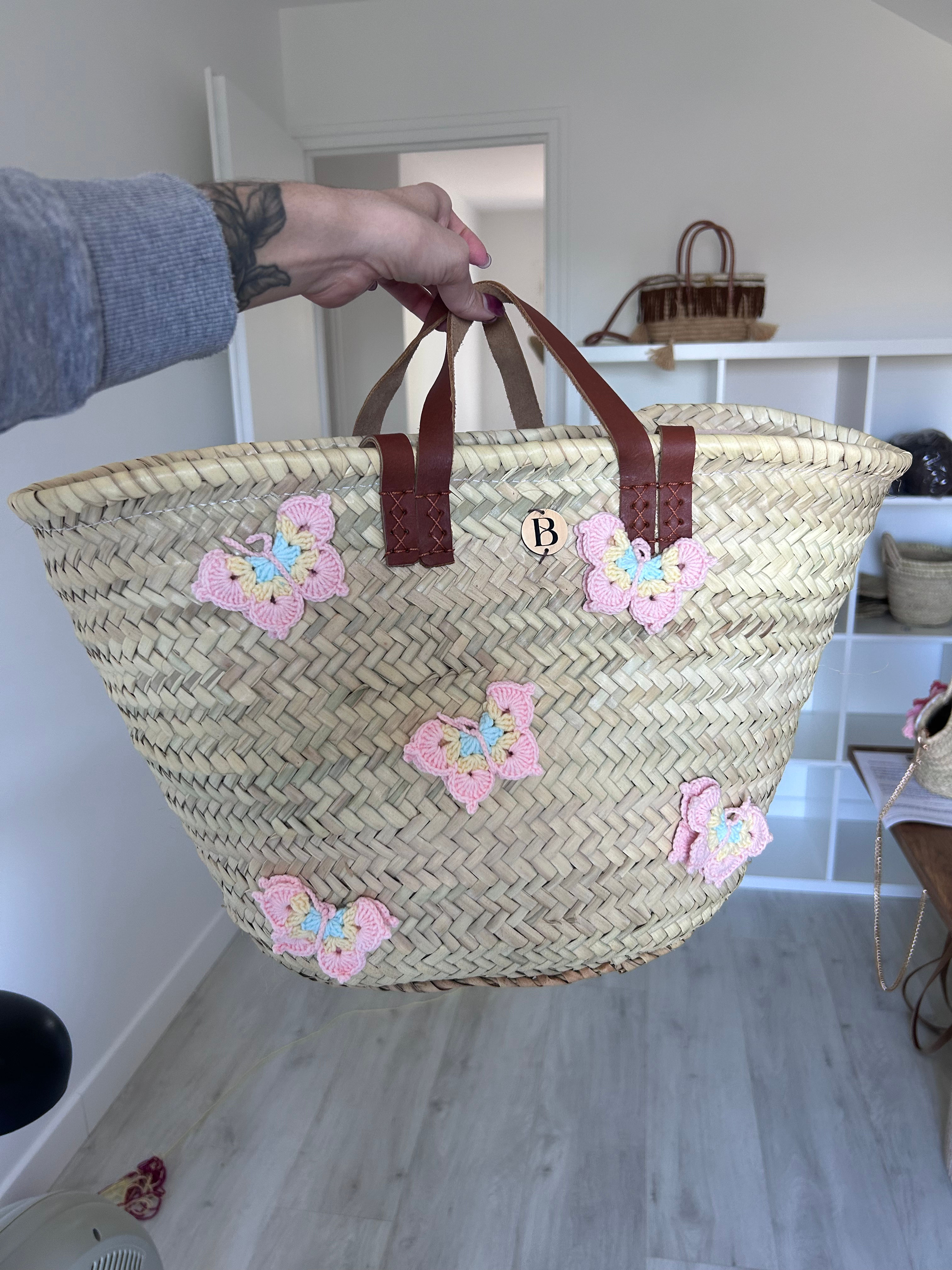 Panier de Plage papillons