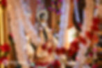 Immagine della murti di Radha al tempio