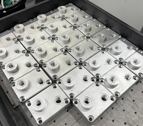 CNC Machined A/C Compressor Plate 6061 Aluminum Machined in Los Angeles