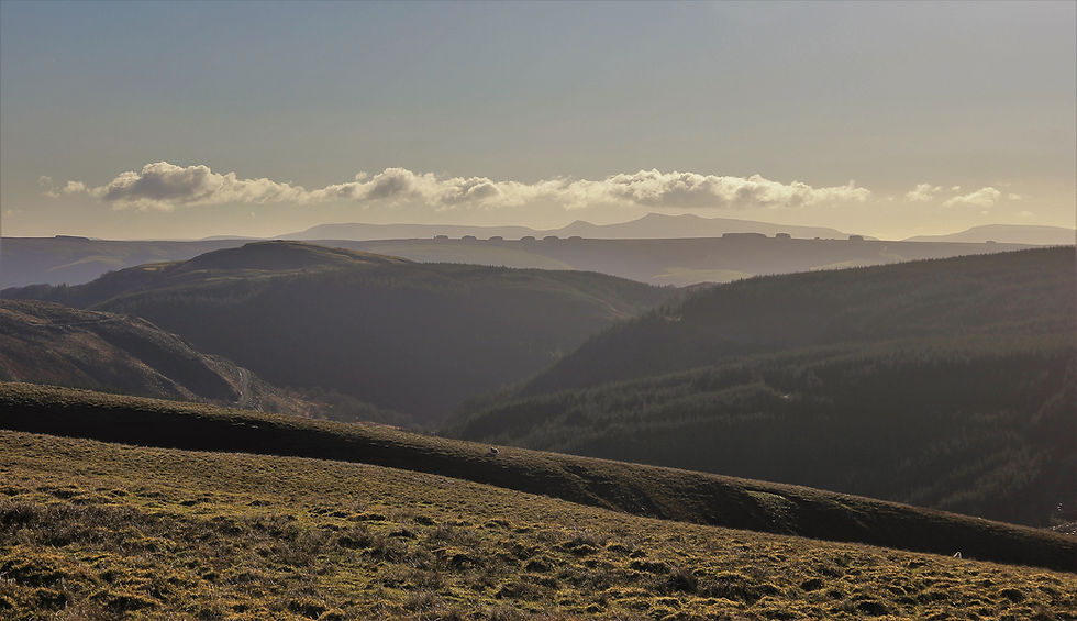 Landscape in the Cambrian mountains