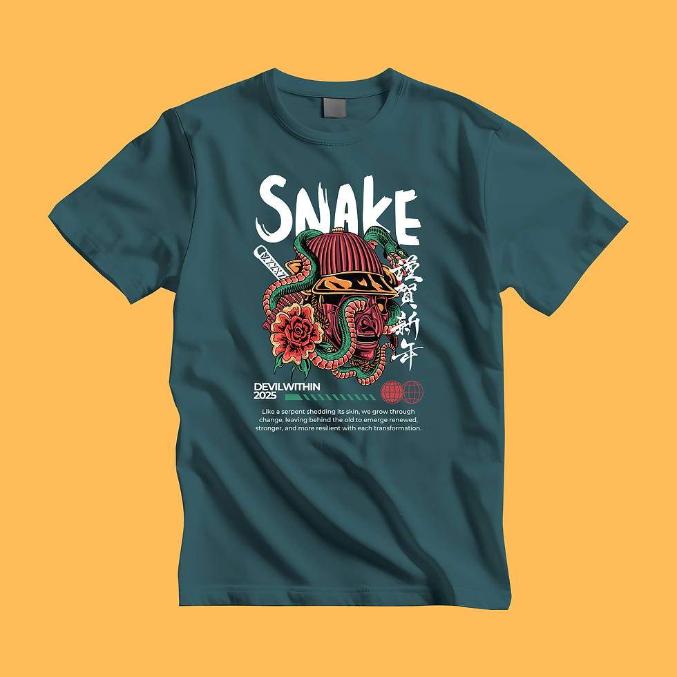 Thumbnail: Oversized Graphic Tee - The Serpent