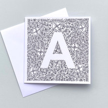 Letter A card