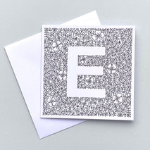Letter E card
