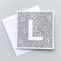 Letter L card
