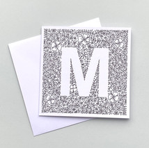 Letter M card