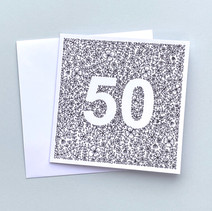 50 birthday card
