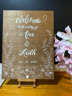 Welcome to the Wedding A2 size
